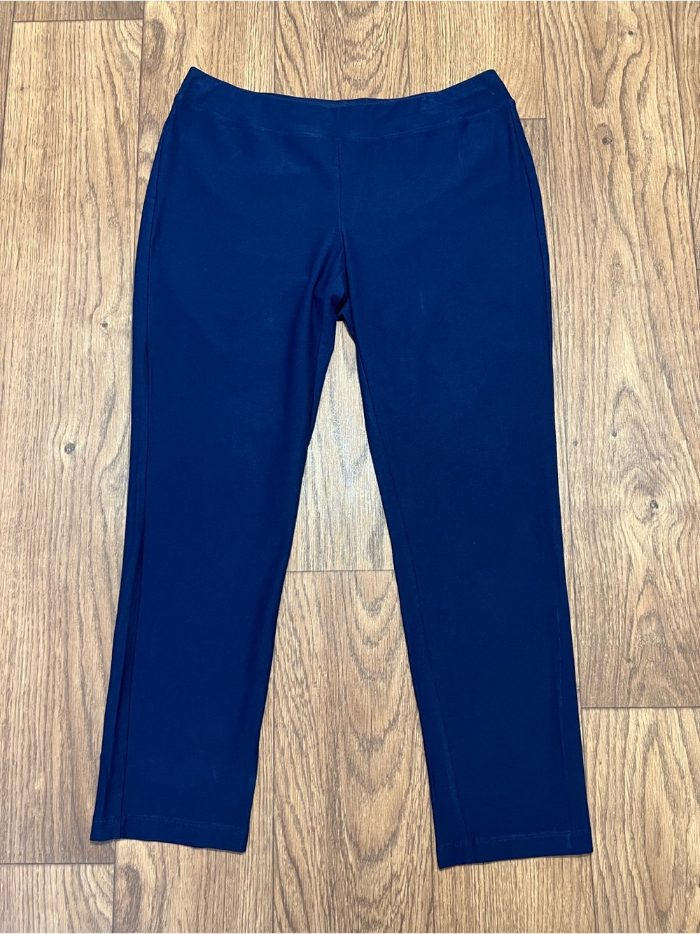 Eileen Fisher Washable Stretch Crepe Straight Pant Deep Dive Color Size Small